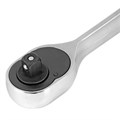 Ключ-трещотка 3/8", 45 зубьев, с быстрым сбросом, CrV, хром Сибртех 38273