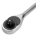 Ключ-трещотка 1/2", 45 зубьев, с быстрым сбросом, CrV, хром Сибртех 38274