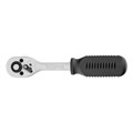 Ключ-трещотка 1/4", 45 зубьев, с быстрым сбросом, CrV, хром Сибртех 38275