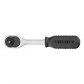 Ключ-трещотка 1/4", 45 зубьев, с быстрым сбросом, CrV, хром Сибртех 38275