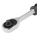 Ключ-трещотка 1/4", 45 зубьев, с быстрым сбросом, CrV, хром Сибртех 38275