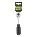 Ключ-трещотка 1/4", 45 зубьев, с быстрым сбросом, CrV, хром Сибртех 38275