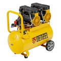 Компрессор безмасл. малошумный DLP -3000/50, 3 кВт, 2х1,5 кВт,50 л, 2850 об/мин,500 л/мин Denzel 38739