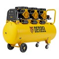 Компрессор безмасл. малошумн. DLP-4500/150, 4,5 кВт, 3х1,5 кВт,150 л, 2850 об/мин,750 л/мин Denzel 38740
