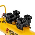 Компрессор безмасл. малошумный DLP-3000/100, 3 кВт, 2х1,5 кВт,100 л, 2850 об/мин,500 л/мин Denzel 38742