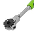 Ключ-трещотка 1/4", 72 зуба, поворотная голова, с быстрым сбросом Сибртех 38874