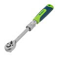 Ключ-трещотка телескопический 1/4", 170-230 мм, 72 зуба, с быстрым сбросом Сибртех 38875