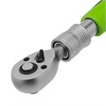 Ключ-трещотка телескопический 1/4", 170-230 мм, 72 зуба, с быстрым сбросом Сибртех 38875
