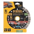 Диск алмазный отрезной DENZEL, ф125 х 22.2 мм, сегментный, сухой рез, HWD92, круг, 731010 38886