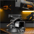 Тиски слесарные BVH-125, 125 мм, поворотные, стальная направляющая, с наковальней //Denzel 39129