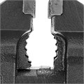 Тиски слесарные BVH-100, 100 мм, поворотные, стальная направляющая, с наковальней //Denzel 39130