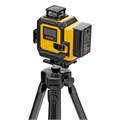 Лазерный уровень мультипризменный DLV 360-4T, 30 м, зеленый луч, Li-Ion 2,4 Aч, штатив// Denzel 39131