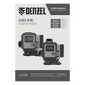 Лазерный уровень мультипризменный DLV 360-4T, 30 м, зеленый луч, Li-Ion 2,4 Aч, штатив// Denzel 39131