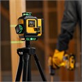 Лазерный уровень мультипризменный DLV 360-4T, 30 м, зеленый луч, Li-Ion 2,4 Aч, штатив// Denzel 39131