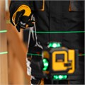 Лазерный уровень мультипризменный DLV 360-4T, 30 м, зеленый луч, Li-Ion 2,4 Aч, штатив// Denzel 39131