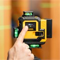 Лазерный уровень мультипризменный DLV-360-4C, 30 м, зеленый луч, Li-Ion 2,4 Aч, кейс// Denzel 39132