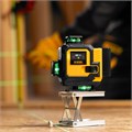 Лазерный уровень мультипризменный DLV-360-4C, 30 м, зеленый луч, Li-Ion 2,4 Aч, кейс// Denzel 39132