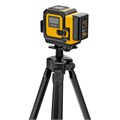 Лазерный уровень мультипризменный DLV-360-3T, 30 м, зеленый луч, Li-Ion 2,4 Aч, штатив // Denzel 39133