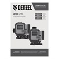 Лазерный уровень мультипризменный DLV-360-3T, 30 м, зеленый луч, Li-Ion 2,4 Aч, штатив // Denzel 39133