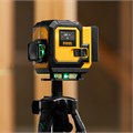 Лазерный уровень мультипризменный DLV-360-3T, 30 м, зеленый луч, Li-Ion 2,4 Aч, штатив // Denzel 39133