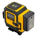 Лазерный уровень мультипризменный DLV-360-3C, 30 м, зеленый луч, Li-Ion 2,4 Aч, кейс// Denzel 39134