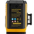Лазерный уровень мультипризменный DLV-360-3C, 30 м, зеленый луч, Li-Ion 2,4 Aч, кейс// Denzel 39134
