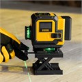 Лазерный уровень мультипризменный DLV-360-3C, 30 м, зеленый луч, Li-Ion 2,4 Aч, кейс// Denzel 39134