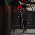 Лазерный уровень QBC GREEN Pro SET, 20 м, зеленый луч, батарейки, штатив MTX 39138