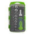 Отвертка ревер. + биты, 41 пред., PH+PZ+SL+H+T, CrV, 2к рукоятка Сибртех 39143