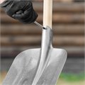 Лопата совковая, 235х285, ребра жесткости, рессорная сталь, 0,7 кг, без черенка// Сибртех 39351