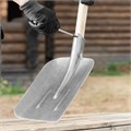 Лопата совковая, 235х285, ребра жесткости, рессорная сталь, 0,9 кг, без черенка, LUXE// Palisad 39356