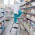Стремянка стальная, 3 широкие ступени 20х30 см с полимерным покрытием Сибртех 39807