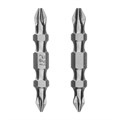 Набор бит двухстор., PH2-PH1х45мм, PZ2-PZ1х45мм, сталь S2, 2 шт. Gross 40375