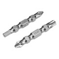 Набор бит двухстор., PH2-T30х45мм, PZ2-H4х45мм, сталь S2, 2 шт. Gross 40376