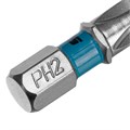 Бита PH2х25мм, сталь S2, шестигр., 10 шт. Gross 40379