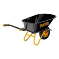 Тачка строительная, усиленная, объем 120 л, 220 кг, колесо 16х4.00-8 Denzel 40645