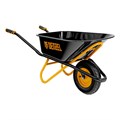Тачка строительная, усиленная, объем 120 л, 220 кг, колесо 16х4.00-8 Denzel 40645