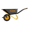 Тачка строительная, усиленная, объем 120 л, 220 кг, колесо 16х4.00-8 Denzel 40645