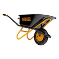 Тачка строительная, усиленная, объем 120 л, 220 кг, колесо 16х4.00-8 Denzel 40645