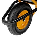 Тачка строительная, усиленная, объем 120 л, 220 кг, колесо 16х4.00-8 Denzel 40645