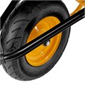 Тачка строительная, усиленная, объем 120 л, 220 кг, колесо 16х4.00-8 Denzel 40645