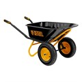 Тачка строительная, усиленная, объем 120 л, 350 кг, двухколесная, колесо 16х4.00-8 Denzel 40646