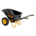 Тачка строительная, усиленная, объем 120 л, 350 кг, двухколесная, колесо 16х4.00-8 Denzel 40646
