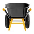 Тачка строительная, усиленная, объем 120 л, 350 кг, двухколесная, колесо 16х4.00-8 Denzel 40646