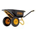 Тачка строительная, усиленная, объем 120 л, 350 кг, двухколесная, колесо 16х4.00-8 Denzel 40646