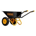 Тачка строительная, усиленная, объем 120 л, 350 кг, двухколесная, колесо 16х4.00-8 Denzel 40646