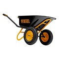 Тачка строительная, усиленная, объем 120 л, 350 кг, двухколесная, колесо 16х4.00-8 Denzel 40646