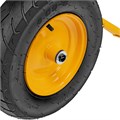 Тачка строительная, усиленная, объем 120 л, 350 кг, двухколесная, колесо 16х4.00-8 Denzel 40646