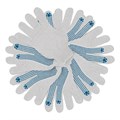 Перчатки трикотажные, х/б, 200 пар, ПВХ точка, 6 нитей, 10 класс Сибртех 40819