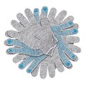 Перчатки трикотажные, х/б, 200 пар, ПВХ точка, 4 нити, 10 класс Сибртех 40821